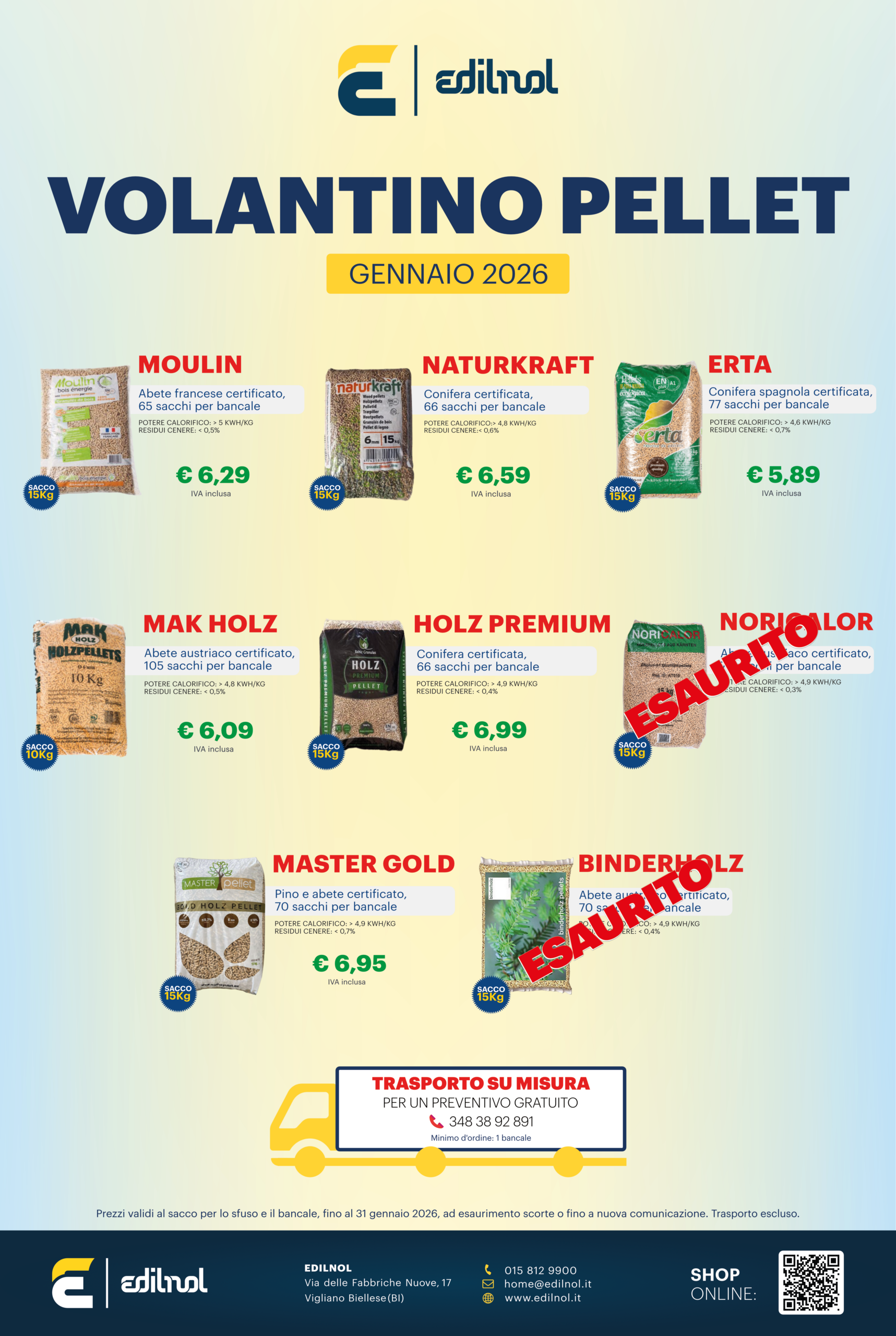 volantino pellet gennaio